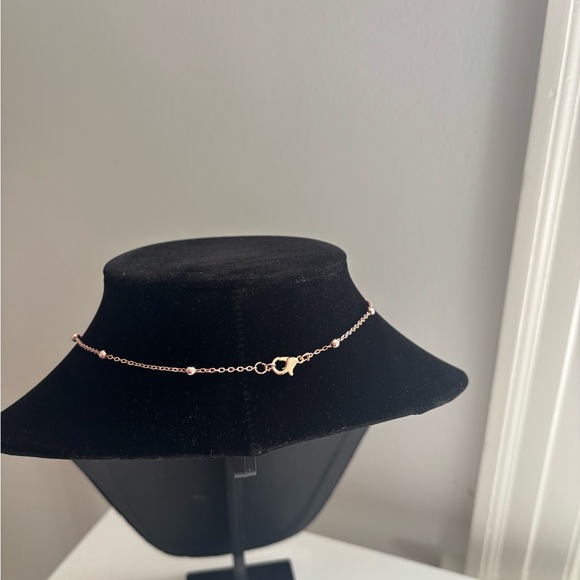 Gold-Tone Turquoise Heart Pendant Necklace - Picture 4 of 5